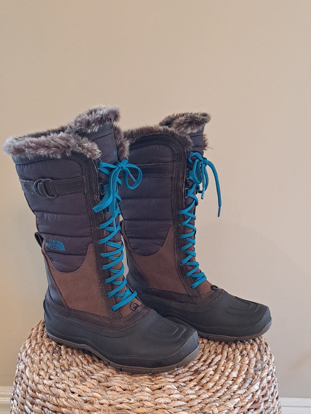 The North Face Womens Shellista Waterproof/Insulated Brown Winter Boots 7